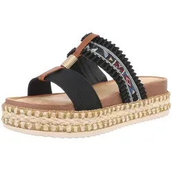 Ital-Design Komfortable Plateausandaletten für den Sommer – Stil & Bequemlichkeit in Schwarz (89323163)