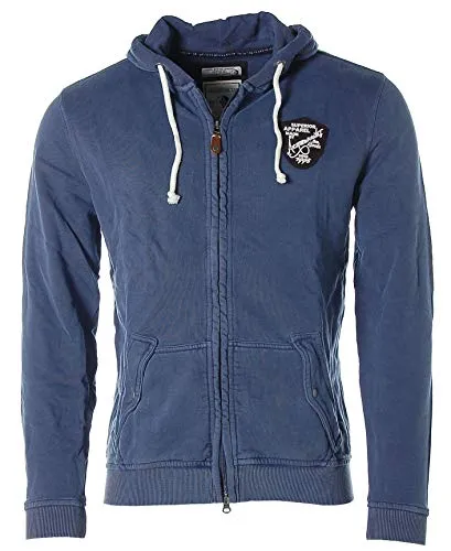 ARQUEONAUTAS Herren Sweatjacke Sweat Jacke mit Kapuze -Superior Apparel- Blau L