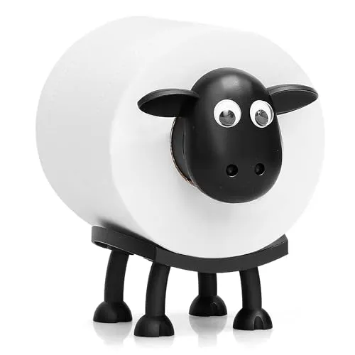 Produktbild VELENTI Lustiger Toilettenpapierhalter Schaf – Freistehend & 3D-gedruckt