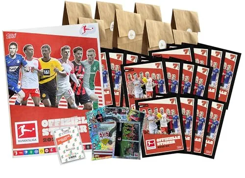 Bundle mit Topps Bundesliga 2023/24 Sticker-Adventskalender - 24 Überraschungen inkl. exklusive collect-it Hüllen