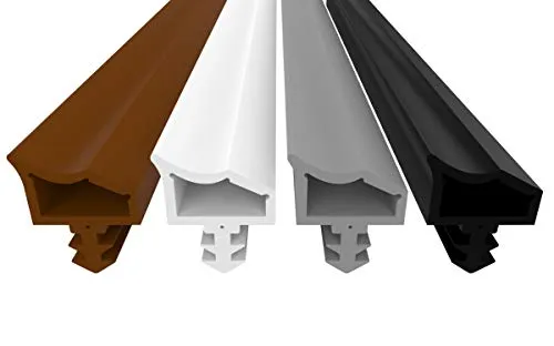 Türdichtung Grau 25m - 4mm Nutbreite / 7mm Nuttiefe / 12mm Falz - Antidehnungsfaden Haustürdichtung Gummidichtung Zimmertürdichtung (grau 25m)