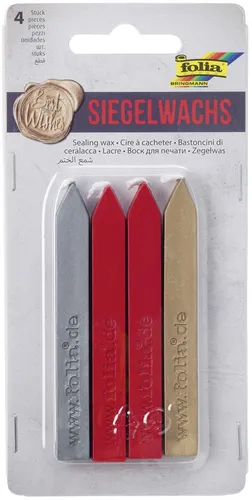 folia Siegelwachskerzen CLASSIC 4er Set von folia