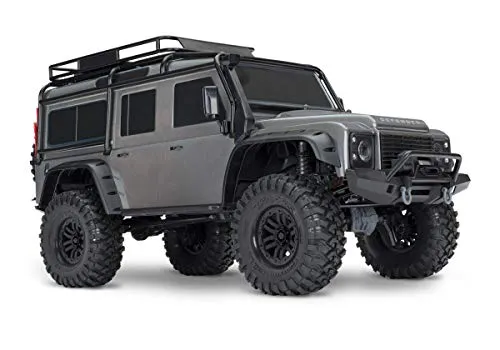 Traxxas Landrover Defender Brushed RC Elektro Crawler 4WD - App- & ferngesteuerte Crawler mit extrem hoher Reichweite und wasserdichtem Track-Geschwindigkeitsregler für unübertroffenes Fahren auf jedem Terrain.