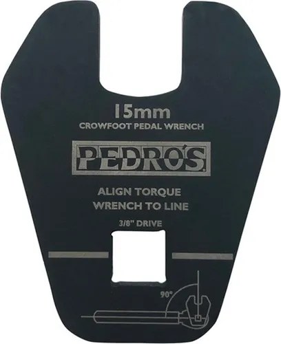 Pedro's Crowfoot Pedalschlüssel 3/8' drive, 15mm, schwarz