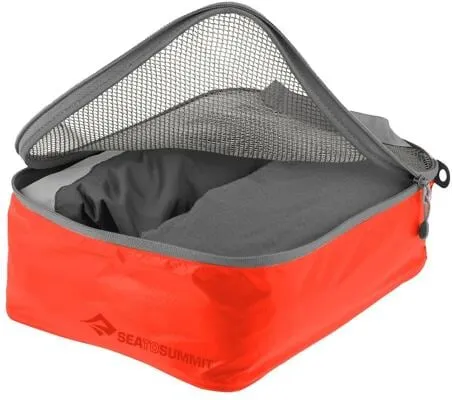 Sea to Summit Ultra-sil Garment Mesh Bag - Spicy Orange (Small) - Kofferwaagen: Leichte, wasserabweisende Reisetasche für knitterfreie Kleidung. Ideal für die Reiseorganisation, superleicht und strapazierfähig.