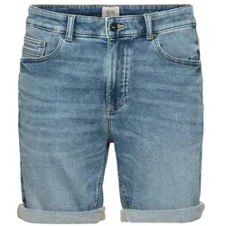 Camel Active Jeans-Shorts in Hellblau, Größe W40 - Wanderhosen für Herren, ideal für Outdoor-Aktivitäten, mit 5-Pocket-Design und Slim Fit für optimalen Komfort und Stil.