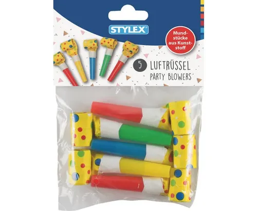 Luftrüssel 5er Beutel 2 verschiedene Designs Stylex 14014