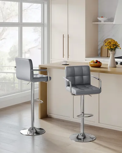 SONGMICS Höhenverstellbarer Barhocker 2er Set von SONGMICS