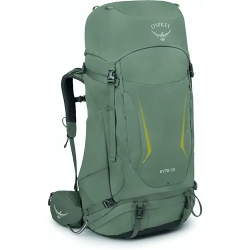 Osprey Kyte 68 Wanderrucksack WXS-S 75 cm - grün - Robuster Wanderrucksack mit 68 Litern Volumen, ideal für lange Touren. Ergonomisches Tragesystem für hohen Komfort und optimale Lastverteilung.