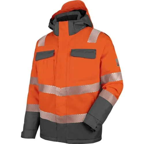 WÜRTH MODYF Warnschutz Parka Neon EN 20471 3 orange anthrazit - Größe XL - Der WÜRTH MODYF Warnschutzparka in Neonorange und Anthrazit sorgt für Sichtbarkeit und Sicherheit bei der Arbeit. Ideal für den professionellen Einsatz, Größe XL.