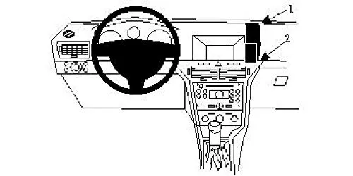 Brodit 213443 ProClip Halterung, schwarz