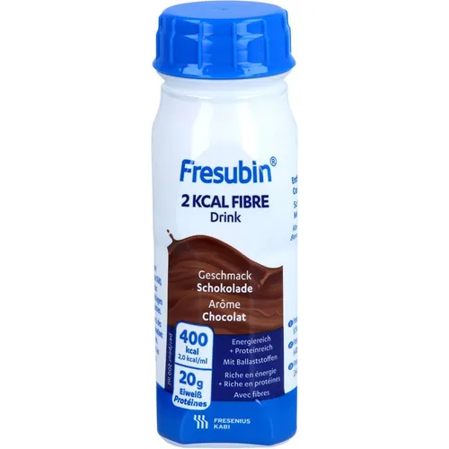 Fresubin 2 kcal Fibre Drink Schokolade - 4800 ml - Trinknahrung mit hohem Kaloriengehalt, ideal zur Unterstützung der Ernährung bei Schwäche oder Appetitlosigkeit.