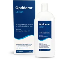 Optiderm Lotion 500 g - Rezeptfreie Emulsion von ALMIRALL HERMAL, ideal zur Linderung von Neurodermitis-Symptomen
