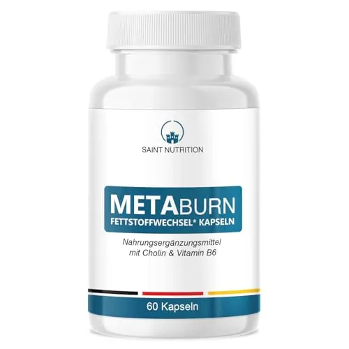 META BURN Extrem - 60 Kapseln für effektive Fettverbrennung - Fettverbrenner für Frauen und Männer. Unterstützt deine Diät mit hochwertigen, natürlichen Inhaltsstoffen für schnellere Ergebnisse. Ideal nach Schwangerschaft oder für Fitnessziele!