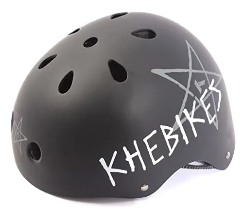 KHE PRO BMX Freestyle Kinder Helm - Fahrradhelm für Kinder, sicher und langlebig mit gehärtetem EPS-Schaum und CAD-Belüftung für optimale Kühlung. Ideal für Biken, Skaten und Scooter, Größe S (48-54cm), nur 348g leicht.