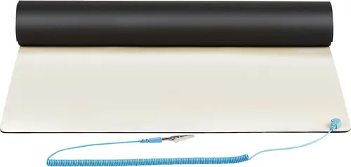 StarTech.com ESD Matte, Antistatische Tischmatte für Elektronikreparatur - Telefonie & Headset Zubehör: Schützt Ihre Elektronik vor elektrostatischer Entladung. Mit 30x46 cm und 2 m Erdungskabel, ideal für Computerreparatur und Labore.