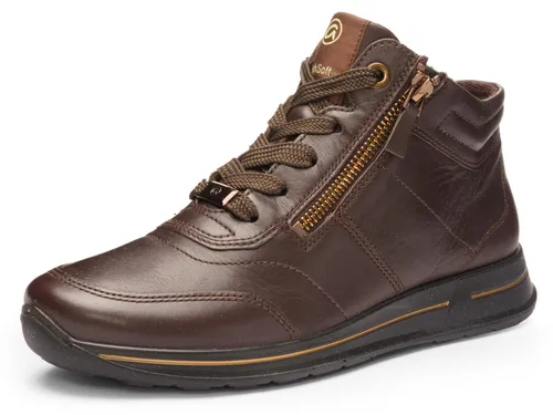 Ara OSAKA Schnürboots mit Reißverschlüssen, G-Weite braun 36,5 EU - Wanderschuhe mit beidseitigen Reißverschlüssen für einfachen Einstieg und G-Weite für optimalen Komfort. Ideal für lange Spaziergänge und Outdoor-Aktivitäten.