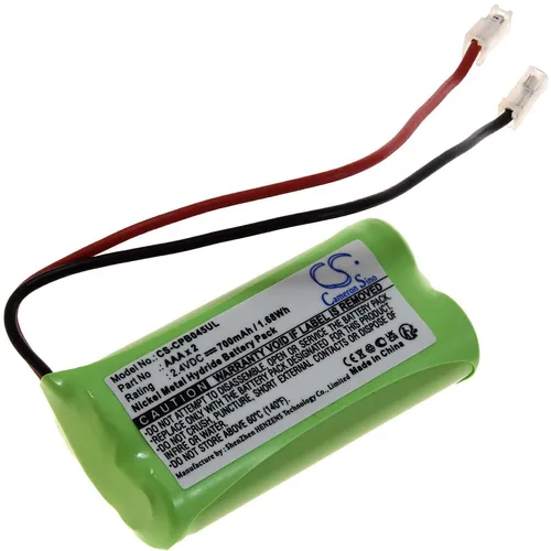 Universal Akkupack mit 2xAAA 2,4V 700mAh/1,7Wh NiMH Grün