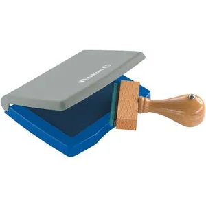 Pelikan 337741 Stempelkissen 3E - 50 x 70 mm, nachfüllbar und schnell zu öffnen, leuchtendes blau