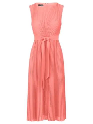 APART Midi-Plisseekleid Koralle, Größe 38 in orange von APART Fashion