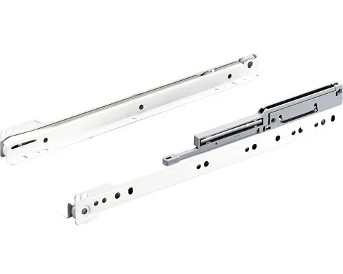 Schubladenschiene Teilauszug Rollschubführung mit integrierter Dämpfung 350 mm w