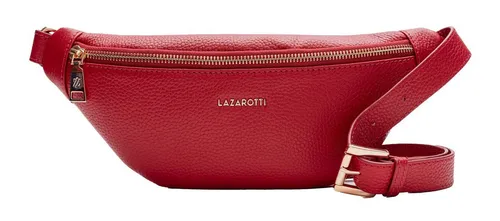 Lazarotti Bologna Leder Gürteltasche Damen - Verstellbarer Tragegurt & Stilvolles Design - Gürteltasche aus hochwertigem Rindsleder, leicht und kompakt (31 x 5 x 13 cm, 250 g), ideal für Alltag und Reisen. Verstellbarer Umhängeriemen für vielseitigen Tragekomfort.