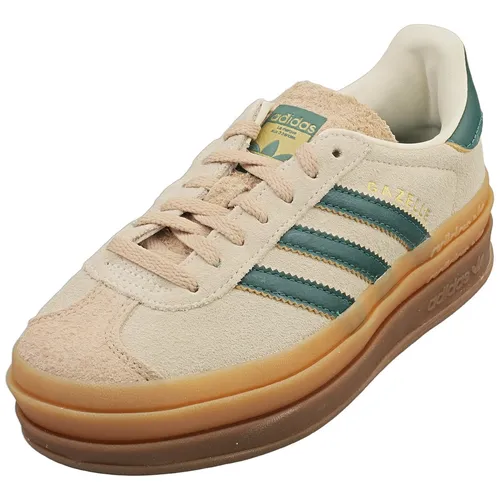 adidas Damen Gazelle Bold - Creme Weiß Fashion Sneaker - 42 2/3 EU - Modische Damen Sneaker in Creme Weiß, ideal für den Alltag. Aus hochwertigem Wildleder gefertigt, bieten sie sowohl Komfort als auch Stil. Perfekt für jede Gelegenheit!