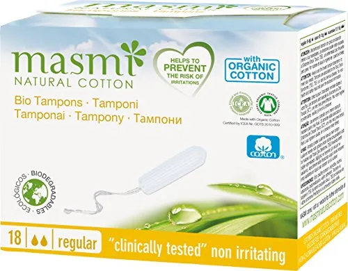 MASMI NATURAL COTTON Bio Tampons Classic (18 Stück) 1er Pack