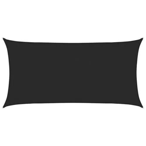 vidaXL Sonnensegel 160 g/m² Schwarz 3x6 m HDPE in schwarz von vidaXL
