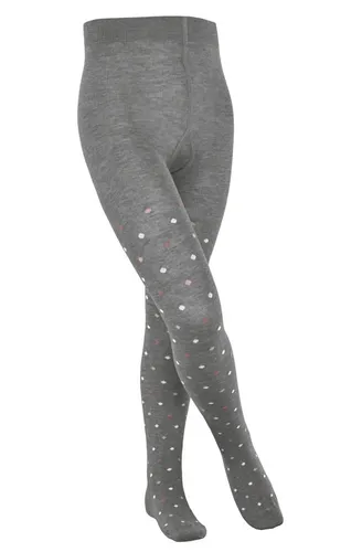 Falke Strumpfhose Multidot 2024 (nachhaltige Baumwolle) hellgrau Kinder, Größe: 98-104
