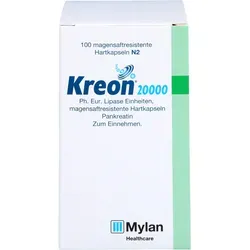 Kreon 20000 Ph.eur.lipase Einh.magens.res.hartkap. 100 ST von Viatris