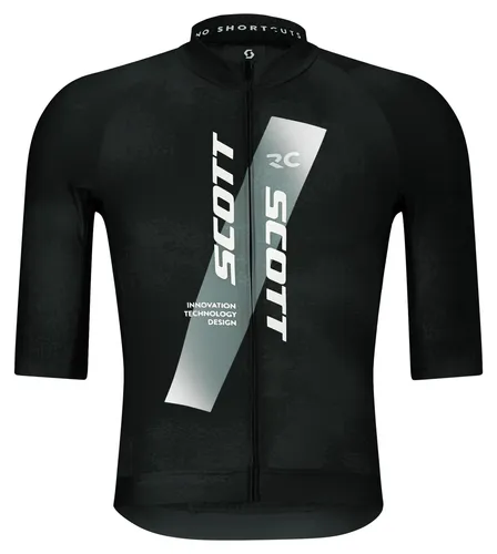 Scott Jersey M's RC Pro SS Schwarz/Weiß (1007) M - Hochwertiges Kurzarm-Jersey für Herren, ideal für Radsport mit atmungsaktivem Material und optimalem Tragekomfort.