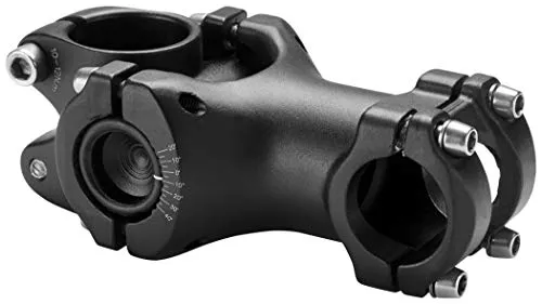 Humpert Vorbau Ergo Tec Swell Eco, schwarz, M - Höhenverstellbarer Fahrradvorbau aus robustem Aluminium, ideal für individuelle Anpassungen und optimalen Fahrkomfort.