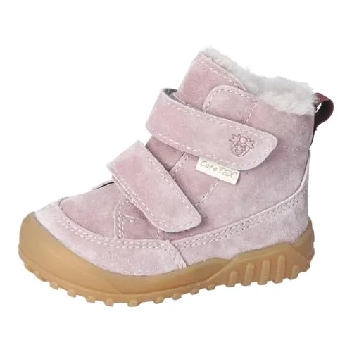 RICOSTA Mädchen Winterstiefel DOMI – Gefütterte Lauflernschuhe - Wanderschuhe für Kinder, 100% wasserdicht und warm gefüttert mit Lammfell, perfekt für kalte Wintertage.