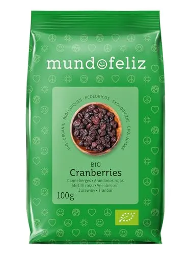 Mundo Feliz Getrocknete Cranberry aus Bio-Anbau, 5 x 100 g