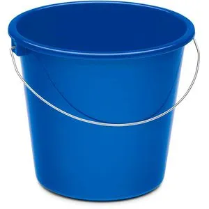 Nölle Putzeimer Haushaltseimer, 5 Liter, rund, aus Kunststoff, blau