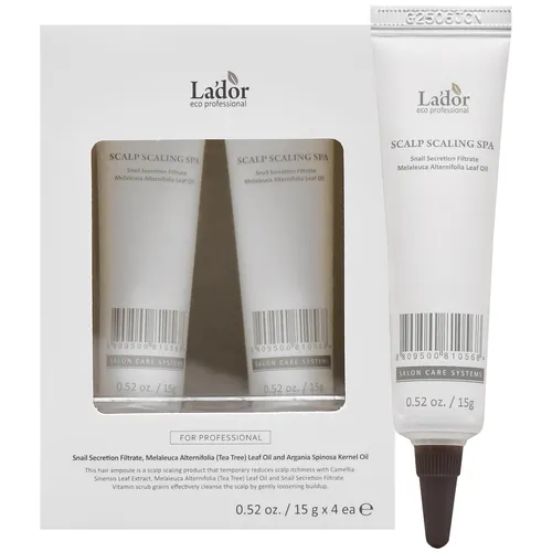 La'dor Scalp Scaling Spa Ampullen 4x15g für fettige Kopfhaut, reguliert Sebum