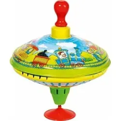 goki Brummkreisel Zug - Brummkreisel in leuchtenden Farben, mit formschönem Vollholzgriff, ideal für kreative Spielmomente und motorische Förderung.
