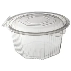 DayBays 800 Stk. Haushaltsbox PP 750 ml 168x164x69 mm 8 Eckig Salat-Box Alpha mit anhängendem Deckel