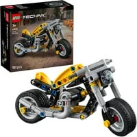 Technic Gelbes Motorrad 42225 - Konstruktionsspielzeug - Fasziniere mit dem 151-teiligen Konstruktionsspielzeug, das Kreativität fördert und ab 7 Jahren geeignet ist. Perfekt für kleine Baumeister!