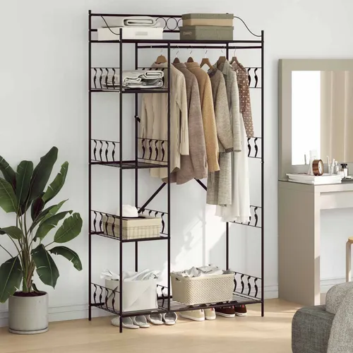 Produktbild vidaXL Offener Kleiderschrank Schwarz 101 x 43 x 188 cm