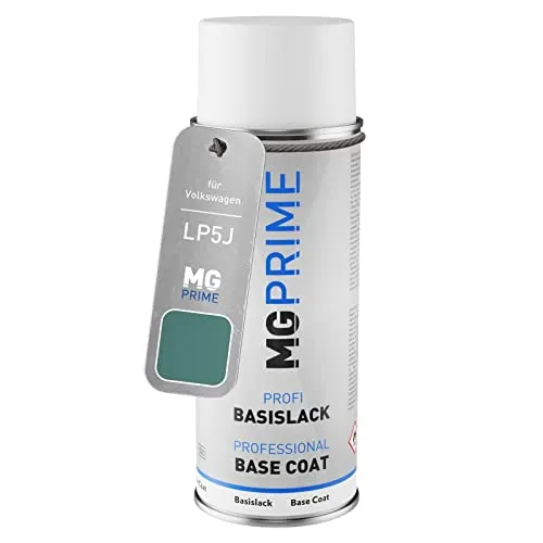 MG PRIME Autolack Spraydose für Volkswagen VW LP5J / P5J / V2 Nightshade Blue Metallic Basislack Sprühdose 400ml