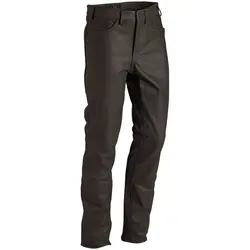 La Chasse Strapazier-Lederhose aus Büffelleder für Damen und Herren (Größe 58, Braun)