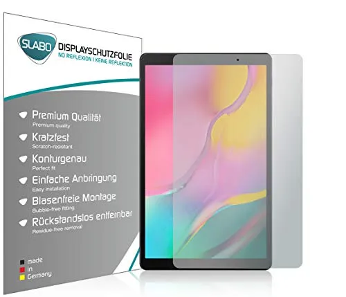 Slabo 2 x Displayschutzfolie für Samsung Galaxy Tab A T510 | T515 10,1 Zoll (2019) Displayschutz Schutzfolie Folie No Reflexion | Keine Reflektion MATT