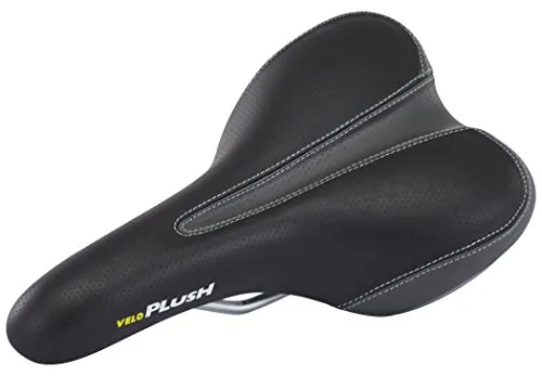 Velo Plush Foam Sportsattel Herren schwarz 2020 - Fahrradsattel für Herren mit komfortablem Plush Foam, ideal für lange Mountainbike-Touren und optimalen Sitzkomfort.