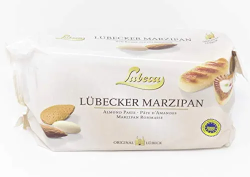 1kg Marzipan Rohmasse - Lübecker Marzipan von Lubeca - Schokoladenbonbons & Pralinen: Hochwertiges, traditionelles Lübecker Marzipan für feine Backwaren und Desserts, ideal zum Verfeinern.