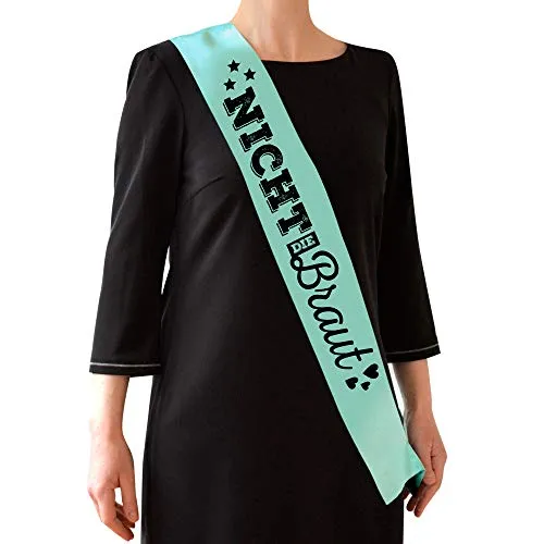 Frau WunderVoll® 6 JGA SCHÄRPEN TÜRKIS, Nicht DIE Braut/junggesellenabschied, Mädchen, Braut, Hochzeit, JGA Deko, JGA Accessoires, Mädelsabend, Schleier, Traumbraut