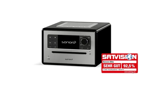 Sonoro ELITE Kompaktanlage - Hochglänzend Weiß & Silber - Radios: Stilvolle Kompaktanlage mit modernem Design, hervorragendem Klang und vielseitigen Anschlussmöglichkeiten für ein optimales Hörerlebnis.