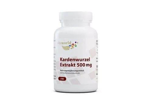 Vita World Kardenwurzel Extrakt 500mg 100 Kapseln
