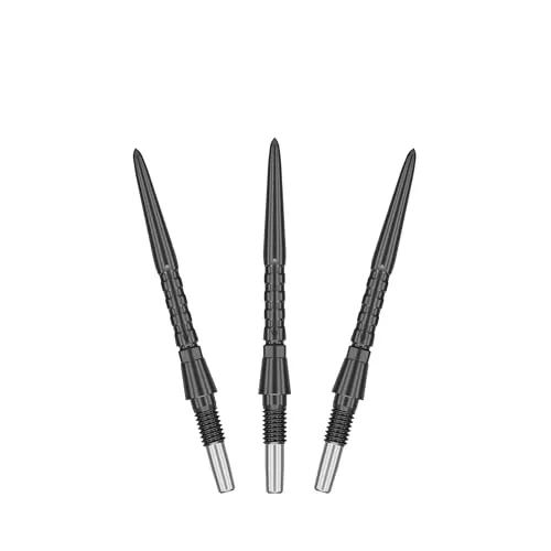 Target Darts Swiss Point Storm Dartspitzen, Surge (3er Pack Spitzen-Set) 26MM - Schwarz | Wechselbare Dartspitzen, Swiss Storm Spitzen, Profi Dart Zubehör